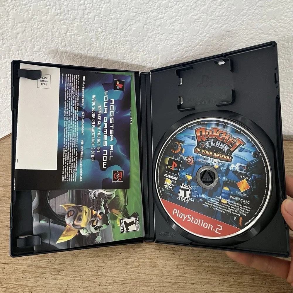 Ratchet and Clank Up Your Arsenal PS2 CIB Sony PlayStation 2 Complete Manual
